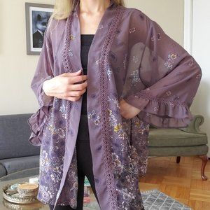 Purple Lavendar Kimono